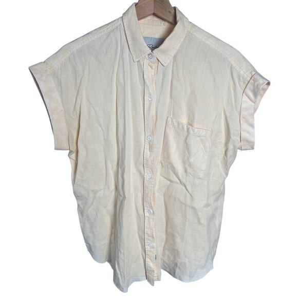 Rails Cito Button Up T-shirt Womens Essential Size Small Peach - Picture 1 of 5